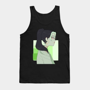 aesthetic green girlypop Tank Top